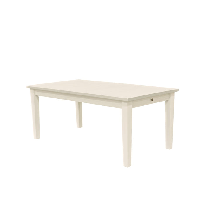 Alpine Furniture Cleo Avery Extension Dining Table, Coconut Milk