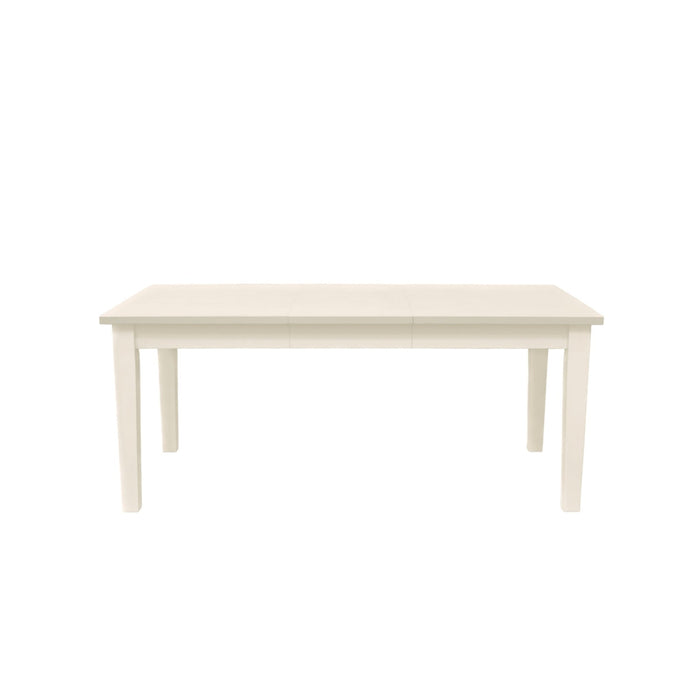 Alpine Furniture Cleo Avery Extension Dining Table, Coconut Milk