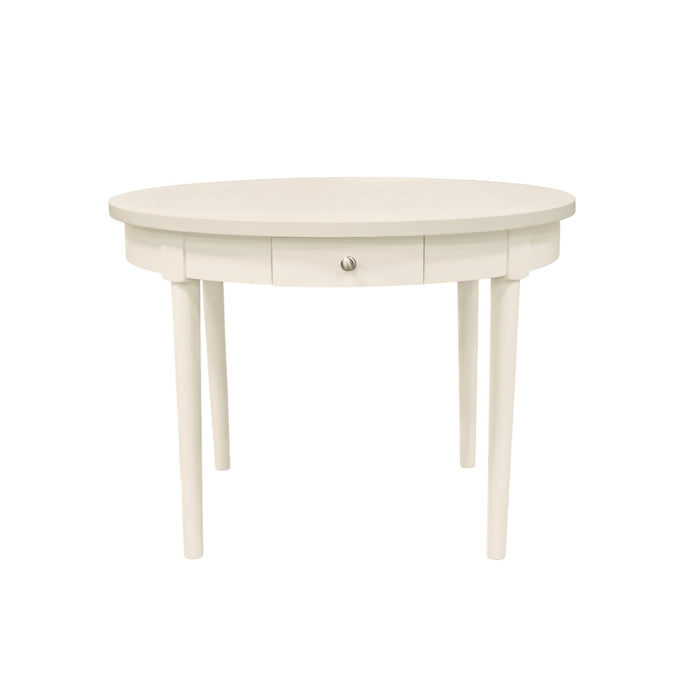Alpine Furniture Cleo Avery Round Dining Table, Coconut Milk