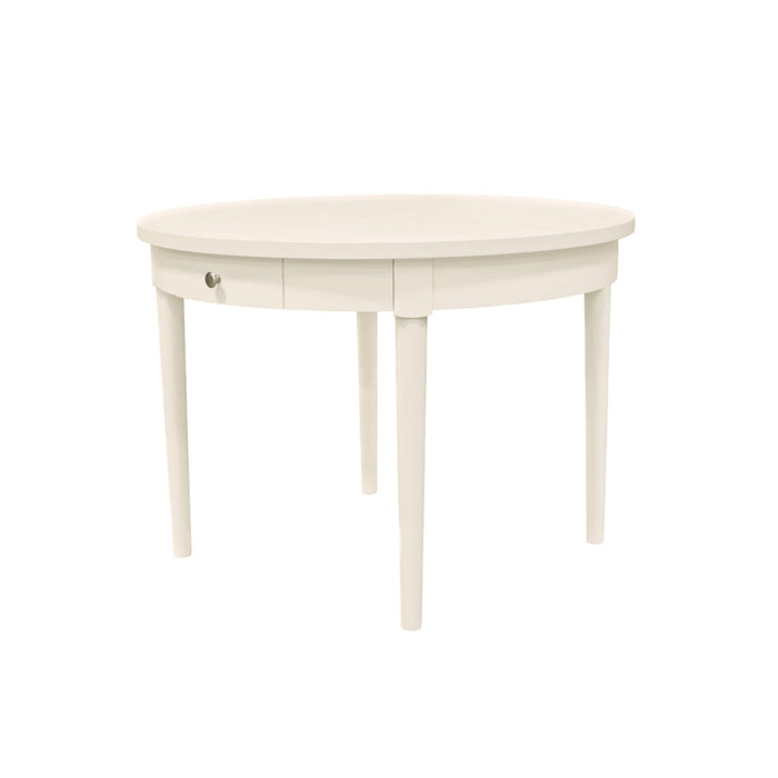 Alpine Furniture Cleo Avery Round Dining Table, Coconut Milk