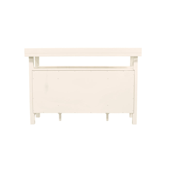 Alpine Furniture Cleo Avery Sideboard, Coconut Milk