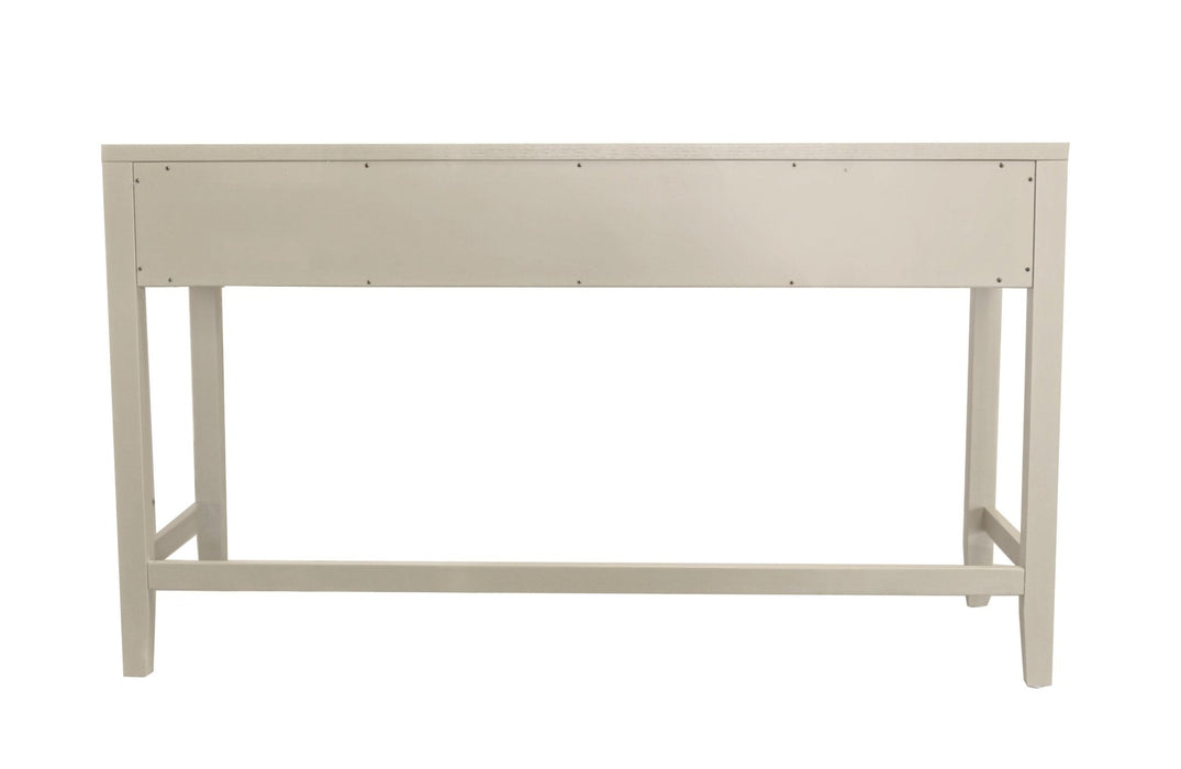 Alpine Furniture Cleo Avery Writing Desk, Coconut Milk