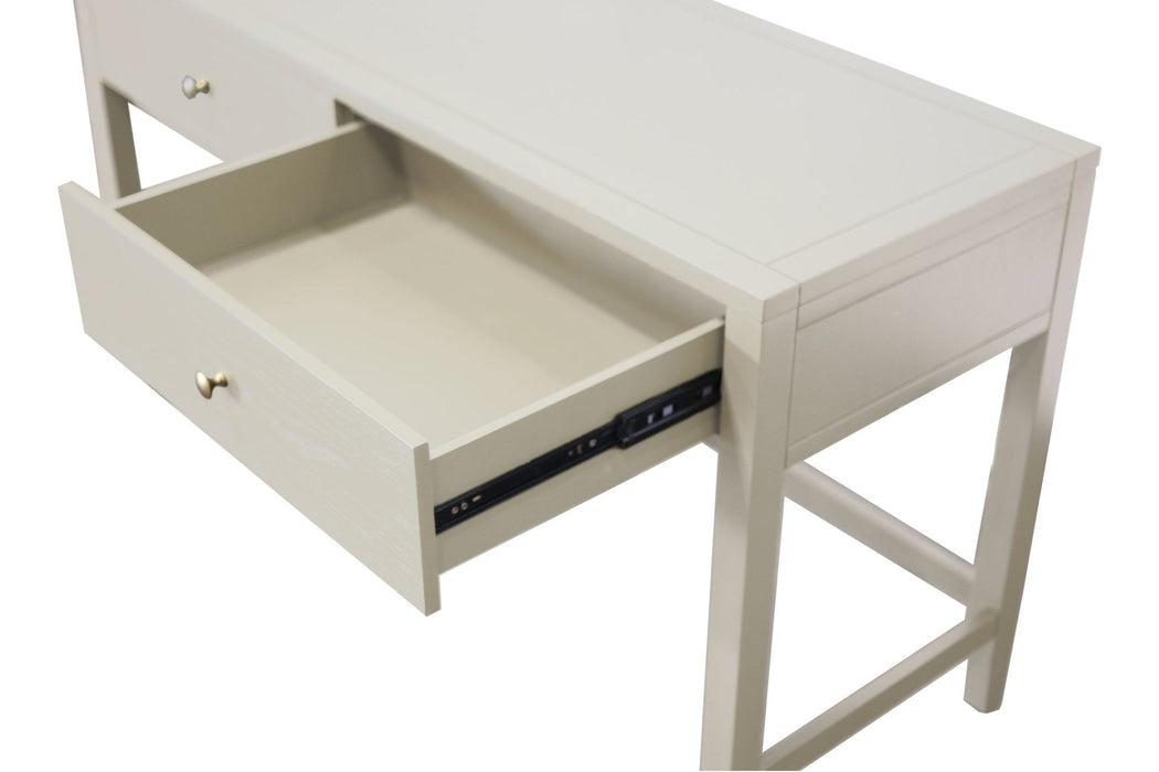 Alpine Furniture Cleo Avery Writing Desk, Coconut Milk