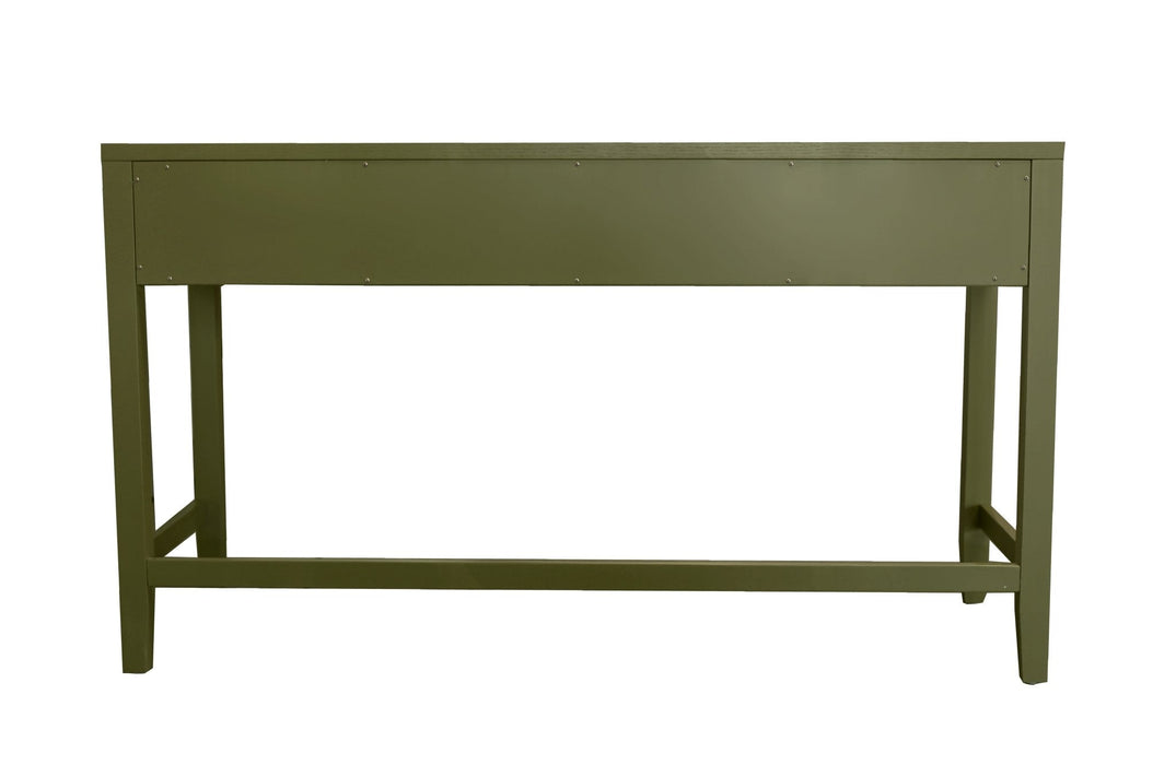 Alpine Furniture Cleo Avery Writing Desk, Olive Green