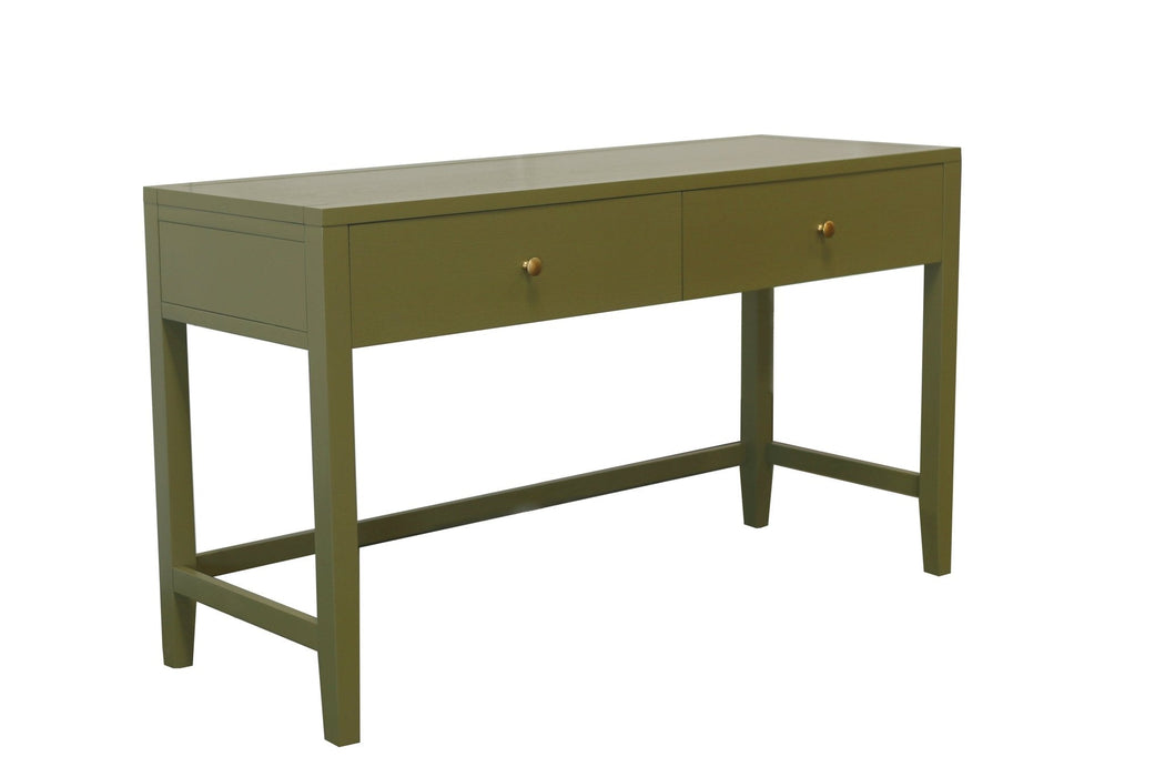 Alpine Furniture Cleo Avery Writing Desk, Olive Green