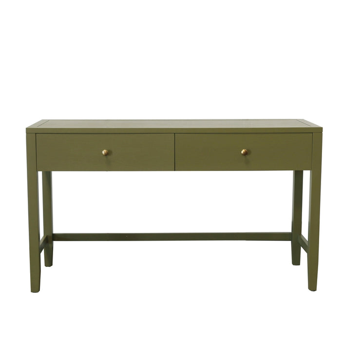 Alpine Furniture Cleo Avery Writing Desk, Olive Green
