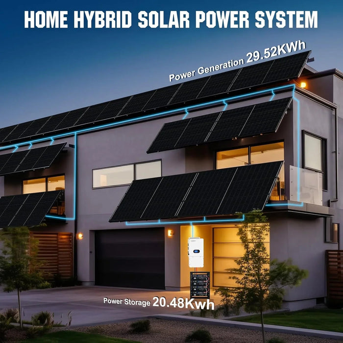 Green Vista Living ECO-WORTHY Complete Off-Grid Solar Power System - 10000W 120/240V Output | 20.48kWh/61.44kWh... - View 11