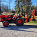 9' Tractor Backhoe Attachment with Mechanical Thumb,  15" Bucket,  ISO — angle view