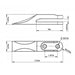 ( 1 Pack / 4 Pcs ) Backhoe Bucket Teeth (for SKU: 150162, 150163, 150164, 201162, 201163, 201164)