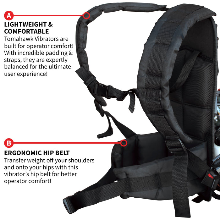 Tomahawk Power 2HP Honda Concrete Vibrator with Flex Shaft Cable Whip Backpack - Product Image 8