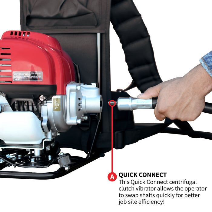 Tomahawk Power 2HP Honda Concrete Vibrator with Flex Shaft Cable Whip Backpack - Product Image 7