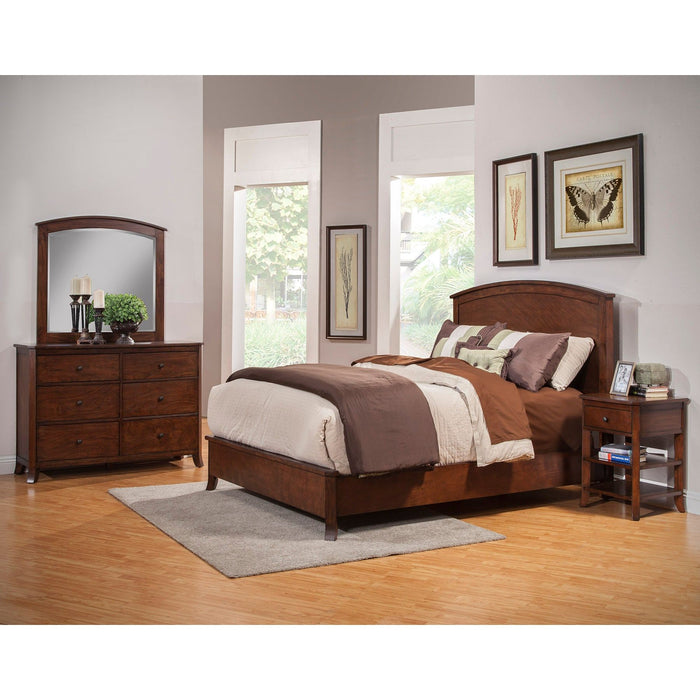 Alpine Furniture Baker Panel Bed, Mahogany