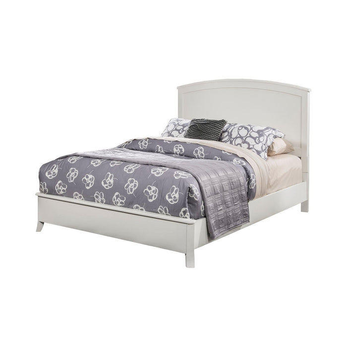 Alpine Furniture Baker Panel Bed, White
