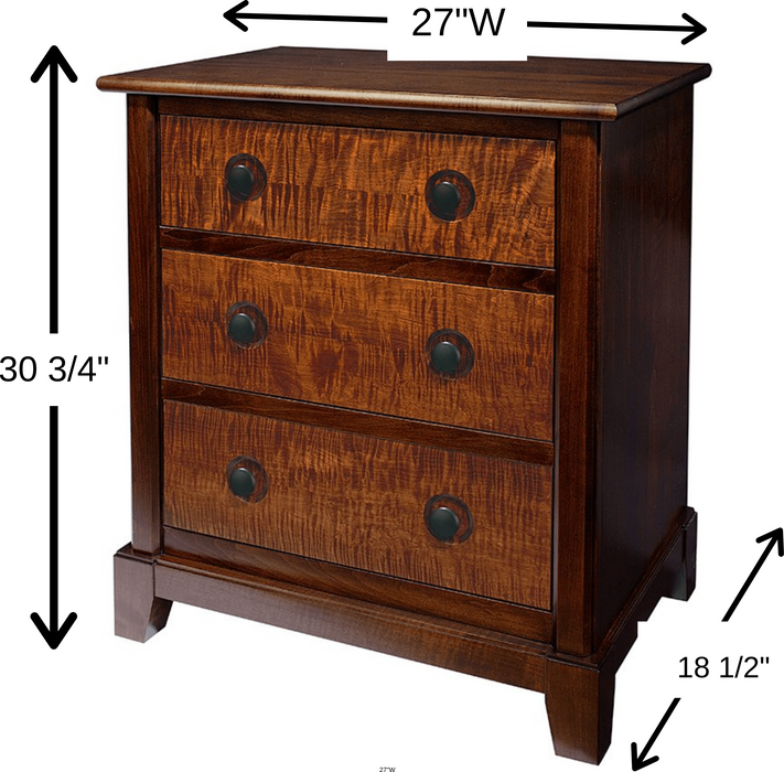 Barkman Furniture Chesapeaka 3-Drawer Bedside Chest
