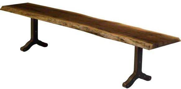 Barkman Furniture Strada Base Live Edge Bench - Entryway and Dining Bench