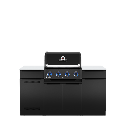 Broil King Baron 420i Shadow Island built-in natural gas grill