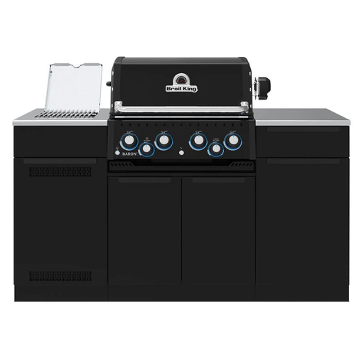 Broil King Baron 490i Shadow Island natural gas grill island