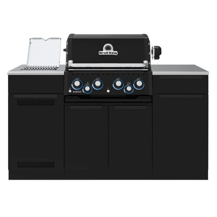 Broil King Baron 490i Shadow Island natural gas grill island