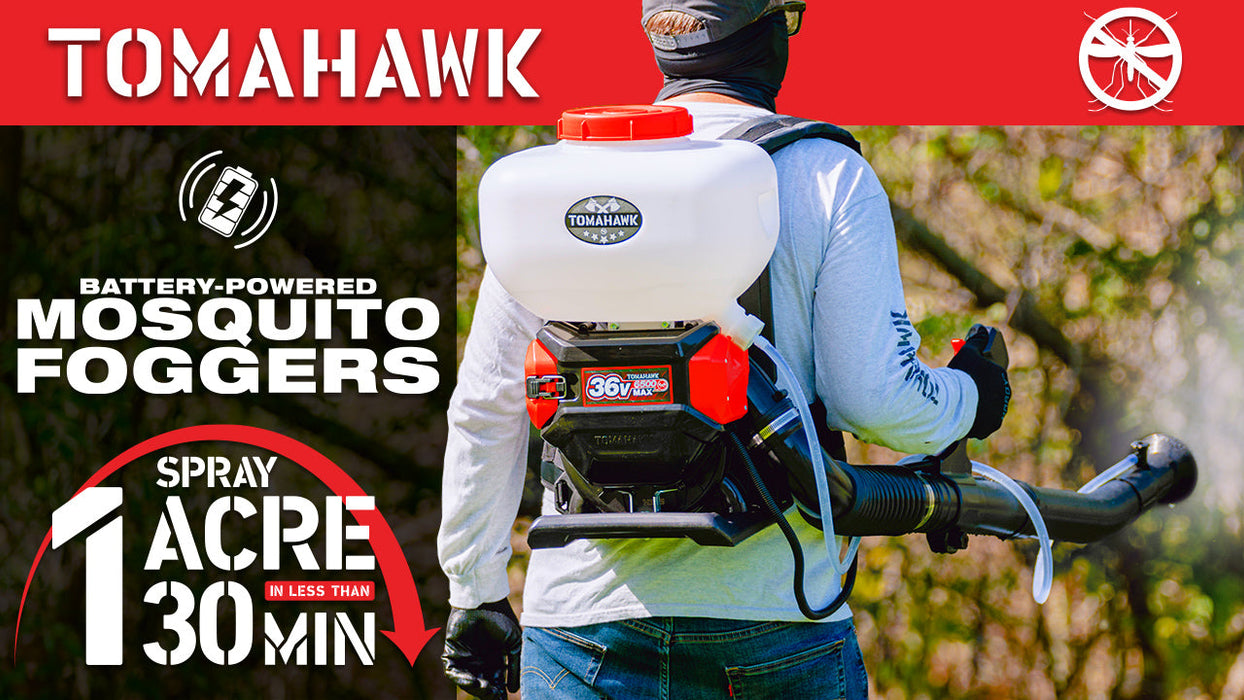 4 Gal Battery Powered Backpack Mosquito Fogger Sprayer 36V for Pest Control Ticks, Fleas, Flies, and Mosquitoes - back view