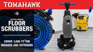Tomahawk Power Electric Floor Scrubber Cleaner with 18” Power Mop Brushes Cordless 36V Battery Powered - Close-Up