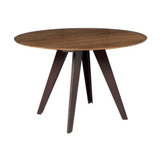 2076 - Bergen Round Dining Table - Steel Legs