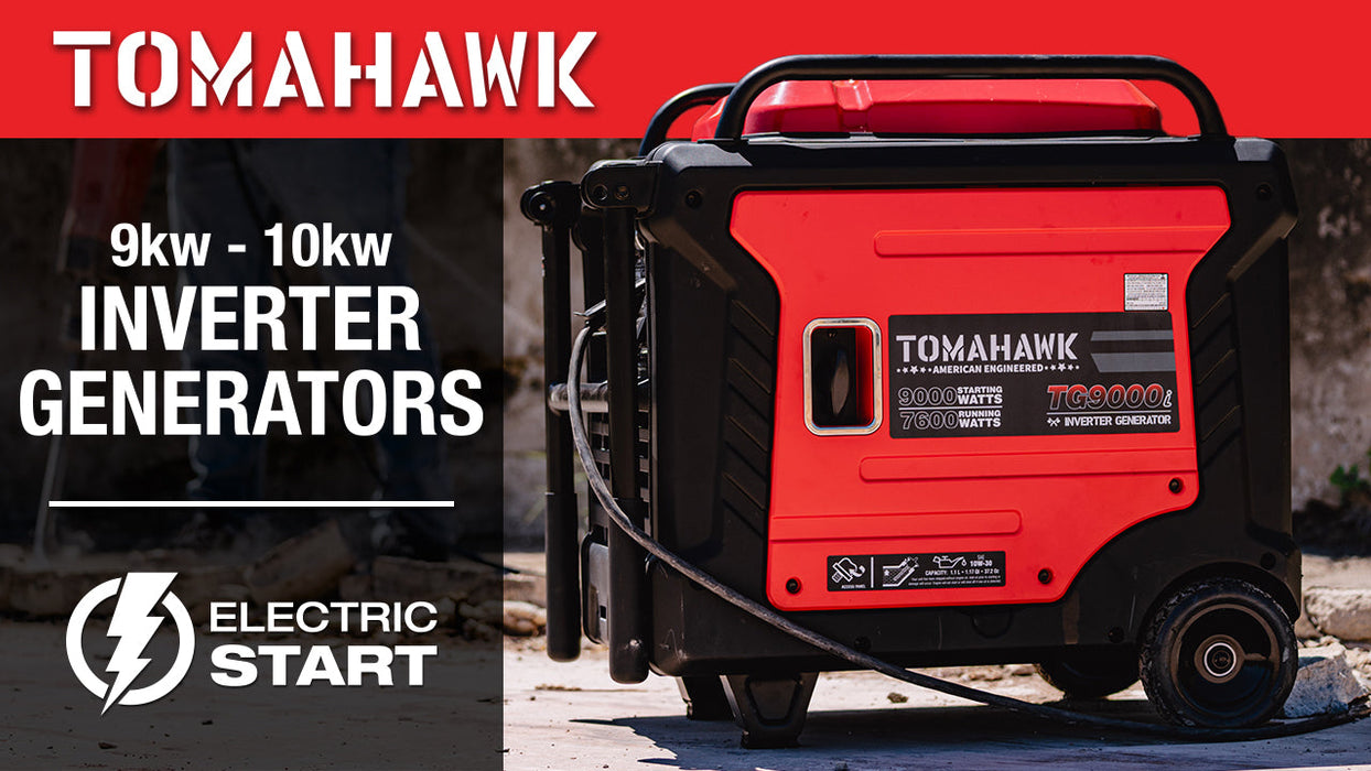 Tomahawk Power 10,500 Watt Inverter Generator Electric Start Super Quiet Portable Gas Power Professional Use - Detail View 3