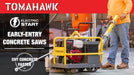 Tomahawk Power 10" Early Entry Green Concrete Saw with 13 HP Honda GX390 Engine - Detail View 3