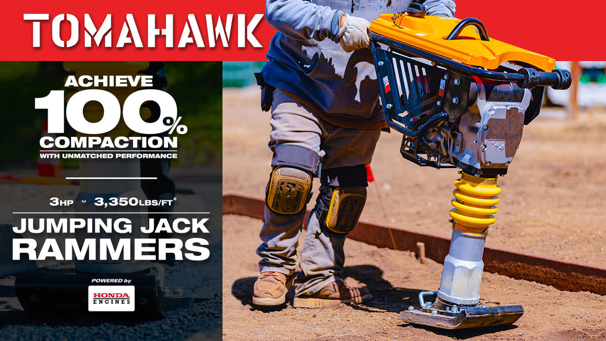 Tomahawk Power 3 HP Honda Vibratory Rammer Tamper with Honda GX100 Engine 3350 lbs/ft - Detail View 3