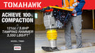 3.6HP Honda Vibratory Rammer Jumping Jack Tamper with Honda GXR120 Engine Impact Force 3,550 lbs/ft - side view