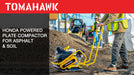 Tomahawk Power 5.5 HP Honda Vibratory Plate Compactor for Asphalt Aggregate Soil Compaction - Detail View 2