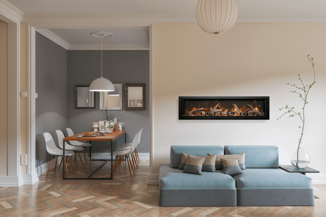 65" Electric Fireplace 102765-DE - front view