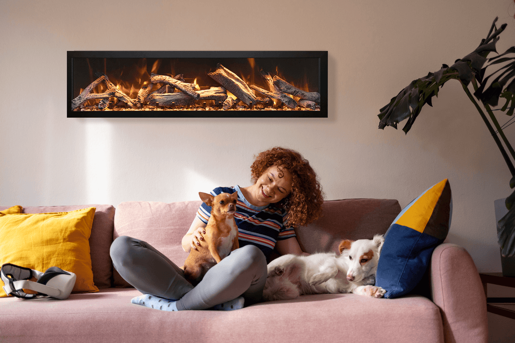40" Electric Fireplace BI-40-DEEP-OD-LUMINA - angle view