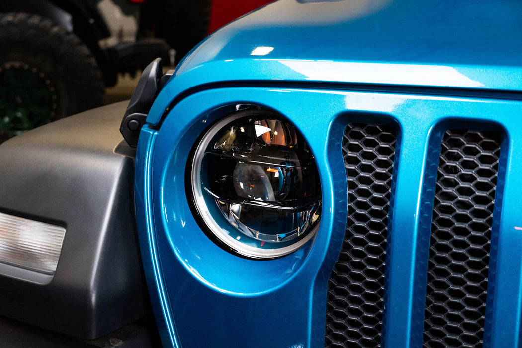 DV8 Offroad 2018-2026 Jeep Wrangler JL & Gladiator JT LED Headlights Black – image 10 of 16