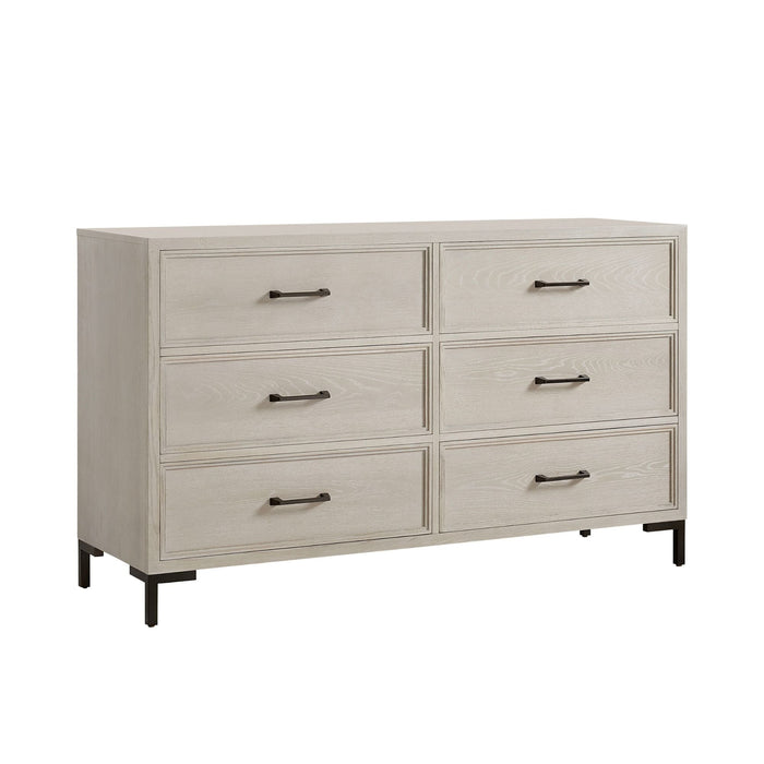 Alpine Furniture Bradley Dresser, Antique White
