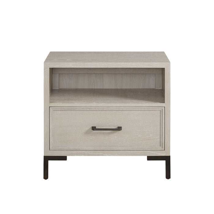 Alpine Furniture Bradley Nightstand, Antique White