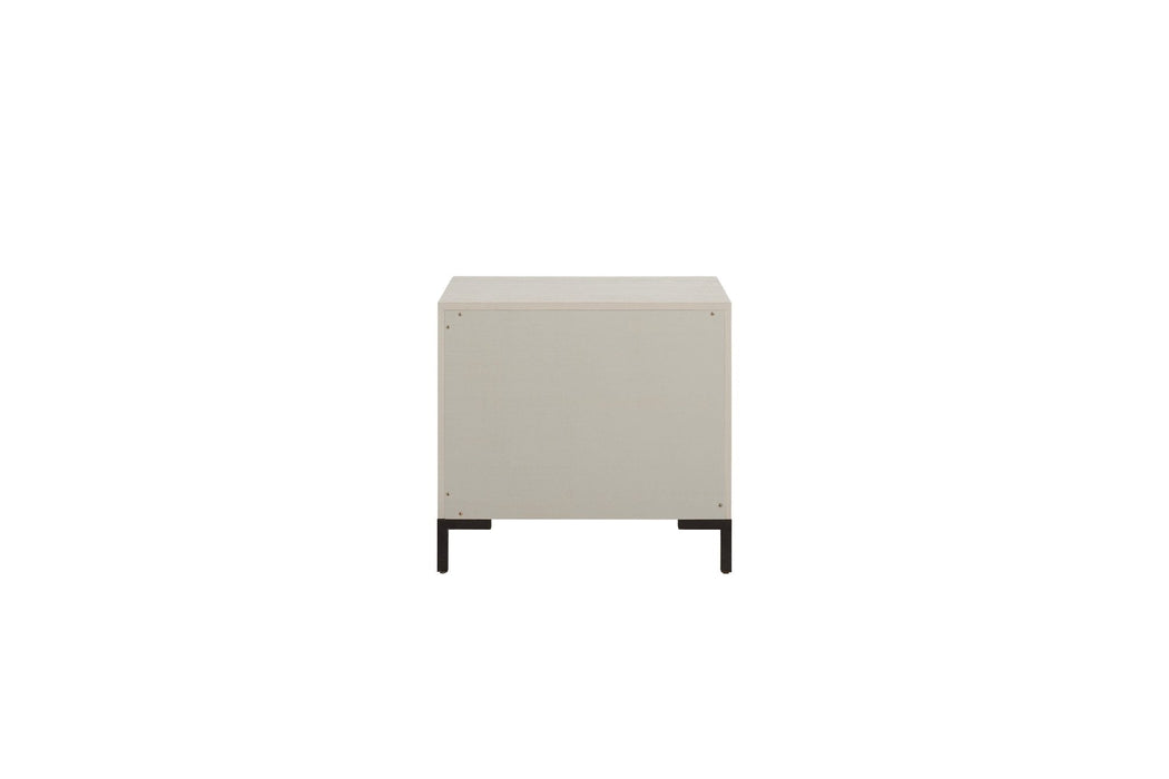 Alpine Furniture Bradley Nightstand, Antique White