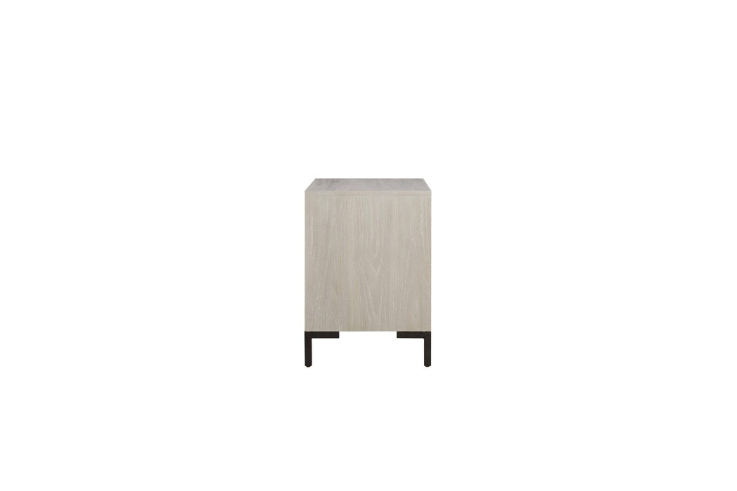 Alpine Furniture Bradley Nightstand, Antique White