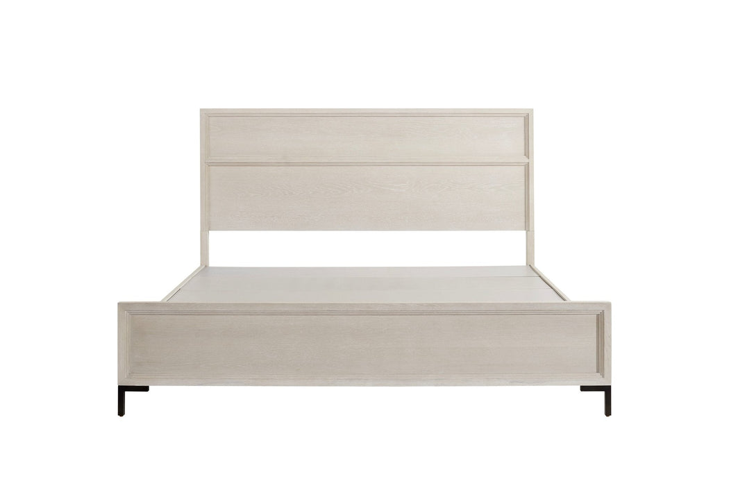 Alpine Furniture Bradley Platform Bed, Antique White
