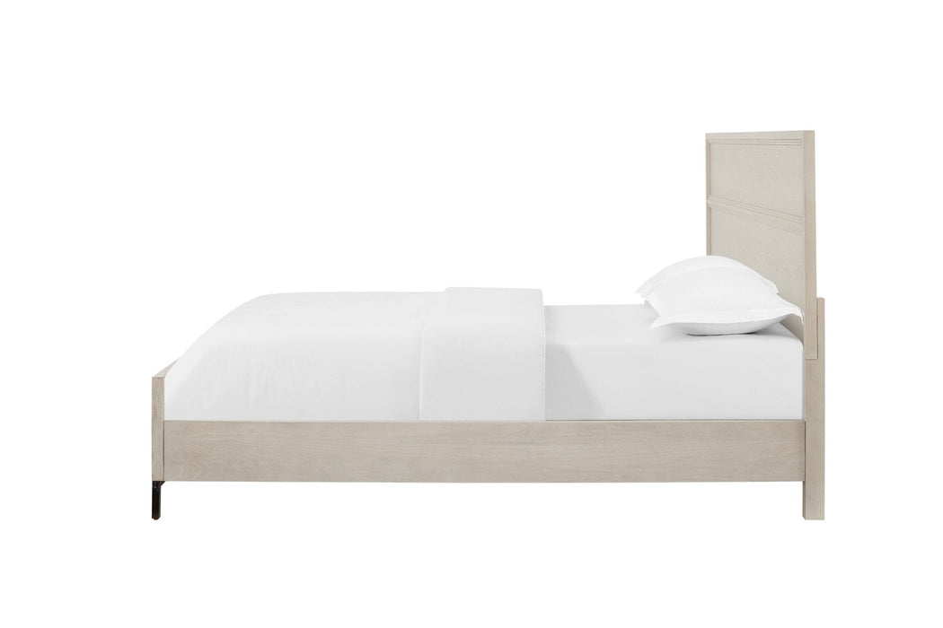 Alpine Furniture Bradley Platform Bed, Antique White