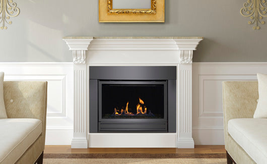 Sierra Flame Bradley 36" Natural Gas Fireplace BRADLEY-36-NG - installed in living room
