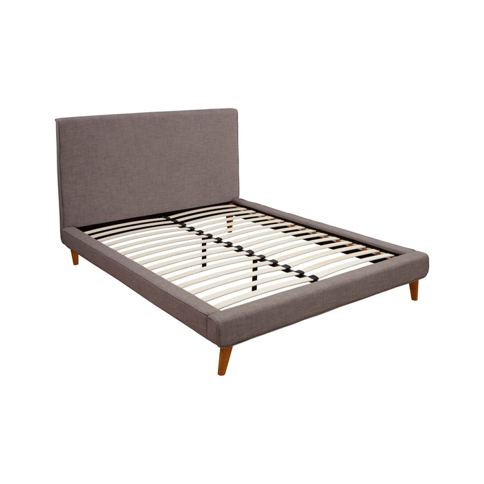 Alpine Furniture Britney Bed, Dark Grey