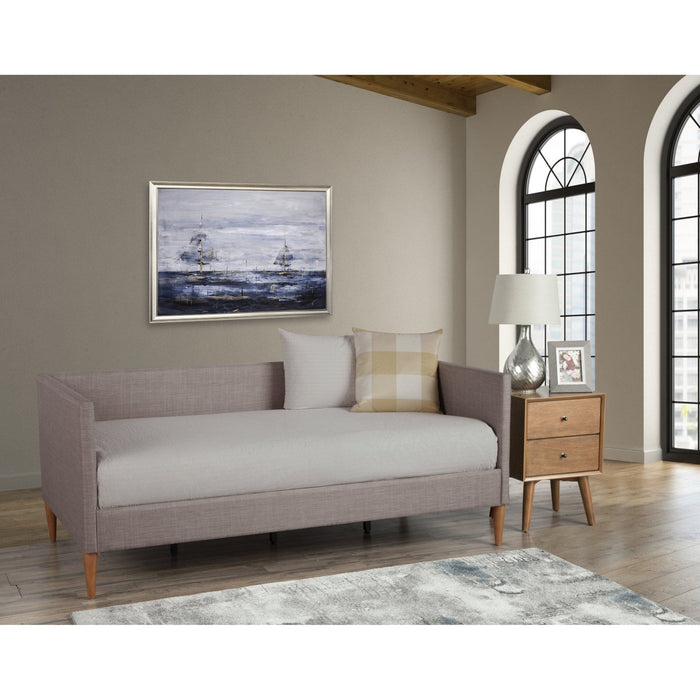 Alpine Furniture Britney Daybed, Dark Grey Linen