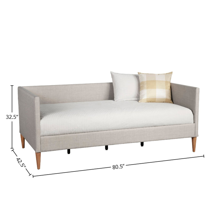 Alpine Furniture Britney Daybed, Light Grey Linen