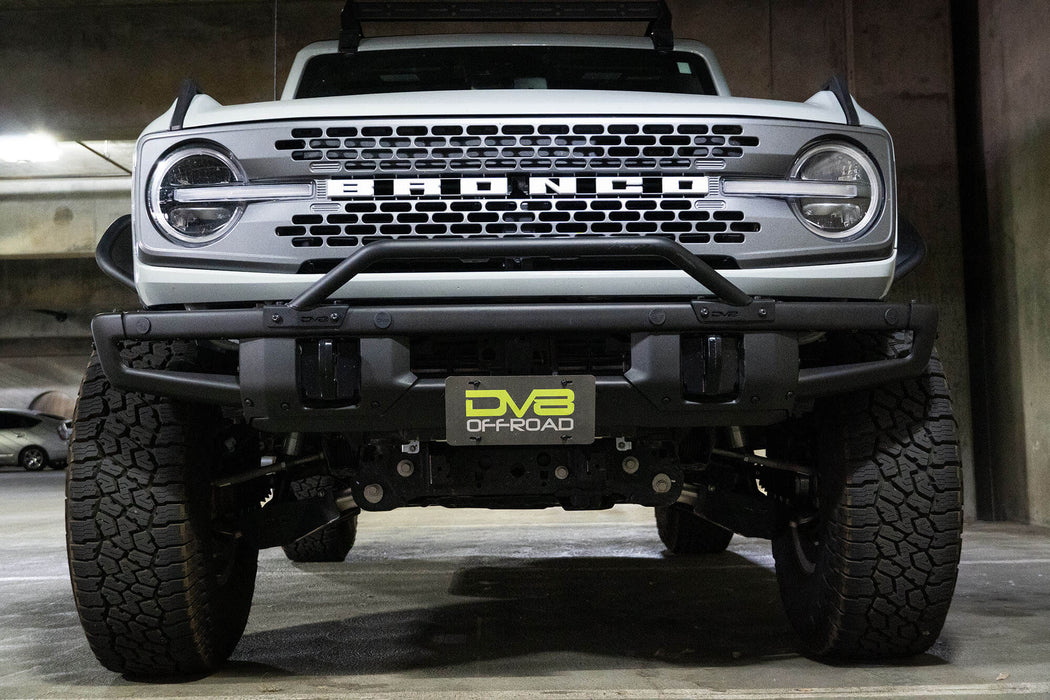 DV8 Offroad 2021-2026 Ford Bronco Factory Front Bumper License Relocation Bracket Center – image 2 of 10