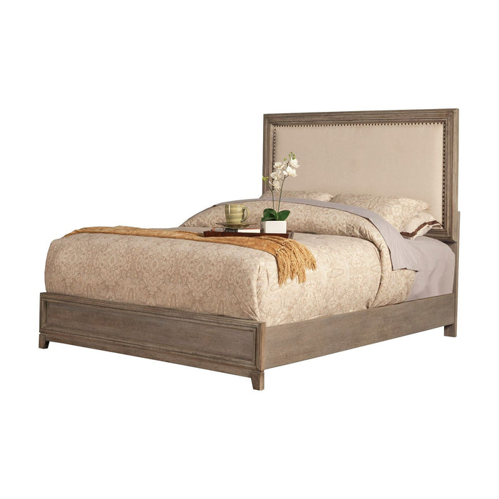 Alpine Furniture Camilla Bed, Antique Grey