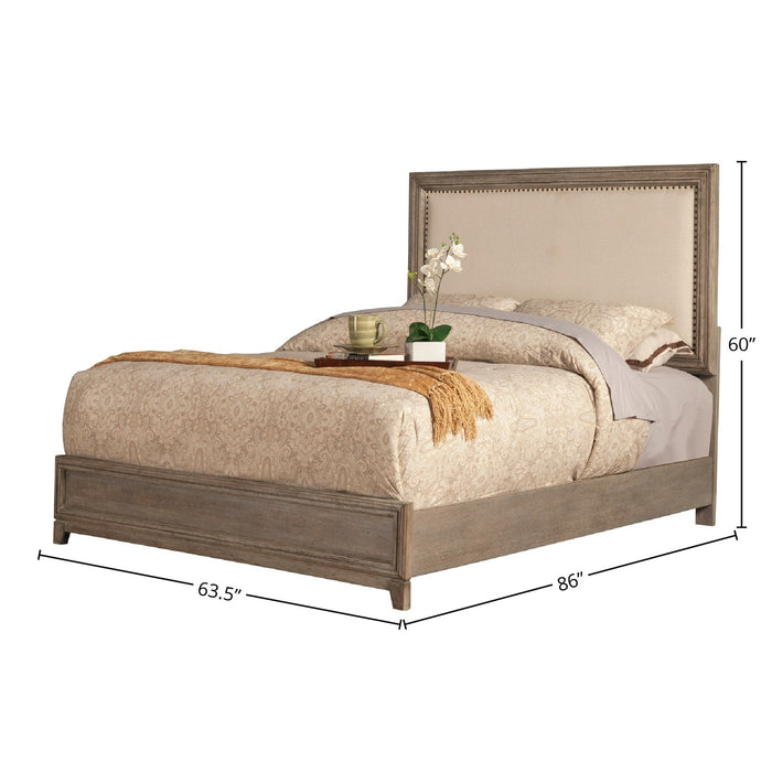 Alpine Furniture Camilla Bed, Antique Grey