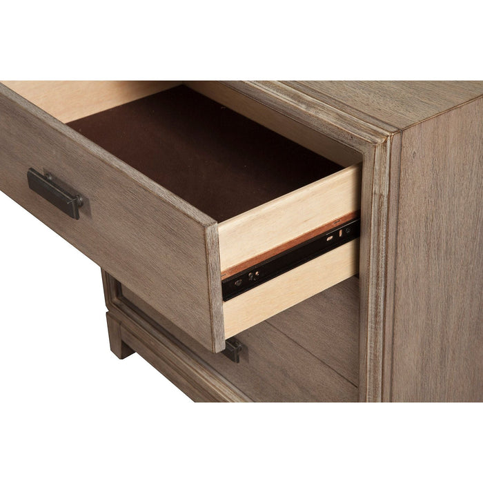 Alpine Furniture Camilla Nightstand, Antique Grey
