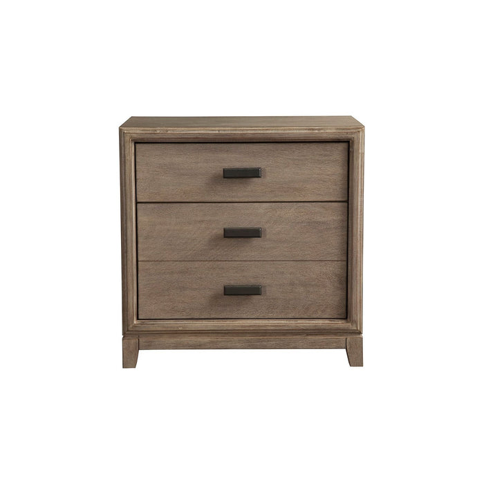 Alpine Furniture Camilla Nightstand, Antique Grey