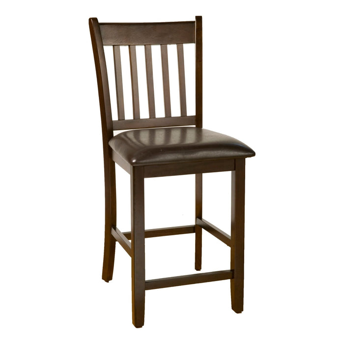 Alpine Furniture Capitola Faux Marble 5 Piece Pub Set, Espresso