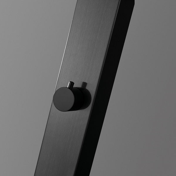 Capri Matt Black Outdoor Shower Panel by Cascada Showers: Transform Your Backyard into a Spa Oasis - Detail View